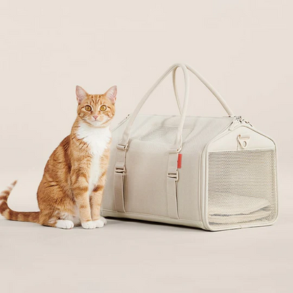 TSA Approved Cat Travel Carrier - Expandable Soft-Sided Design for Plane & Car Travel
