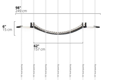 Double Cat Hammock Bridge - Suspension System with Climbing Platform