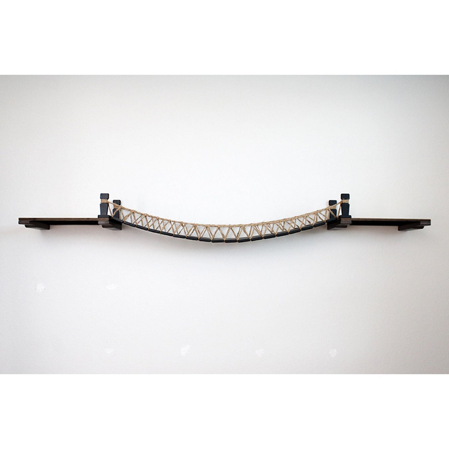 Wall-Mounted Cat Bridge - Flexible Crossing System with Safety Railings