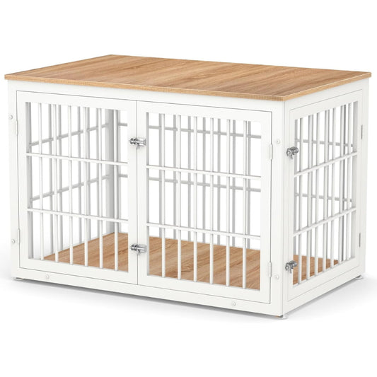 Double Door Dog Crate End Table