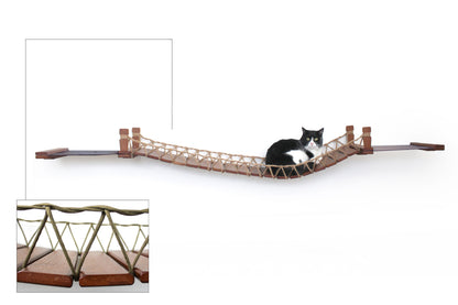 Double Cat Hammock Bridge - Suspension System with Climbing Platform
