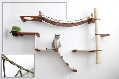 Cat Jungle Gym - Compact Activity System for Active Cats