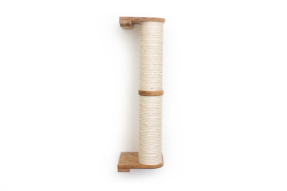 Wall Mounted Cat Scratching Pole with Sisal - Vertical Climbing Tower for Small Spaces