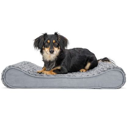 Contoured Orthopedic Dog Bed with Ultra Plush Surface