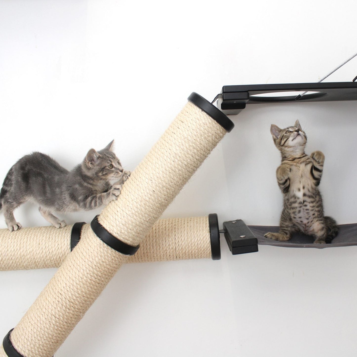 X-Shaped Cat Scratcher - Multi-Angle Climbing System with Ramp Access