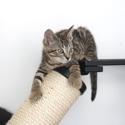 X-Shaped Cat Scratcher - Multi-Angle Climbing System with Ramp Access