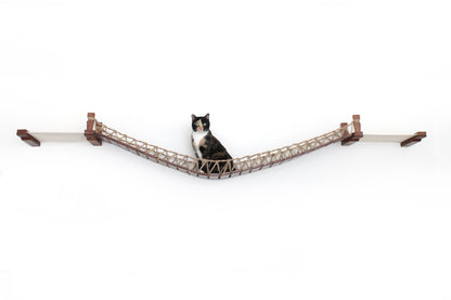 Double Cat Hammock Bridge - Suspension System with Climbing Platform