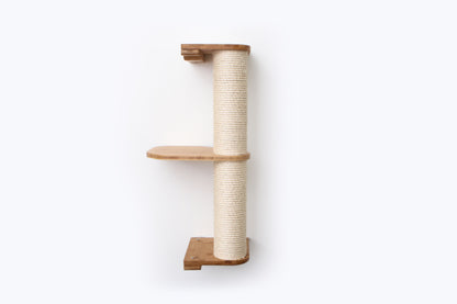 Wall Mounted Cat Scratching Pole with Sisal - Vertical Climbing Tower for Small Spaces