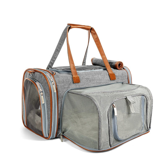 Airline Approved Expandable Pet Carrier – Mini Size, Soft-Sided Travel Tote