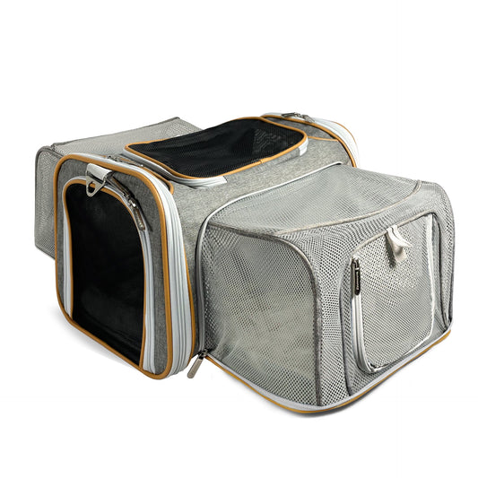 Airline Pet Carrier Soft-Sided Double Expandable (Platinum Series)