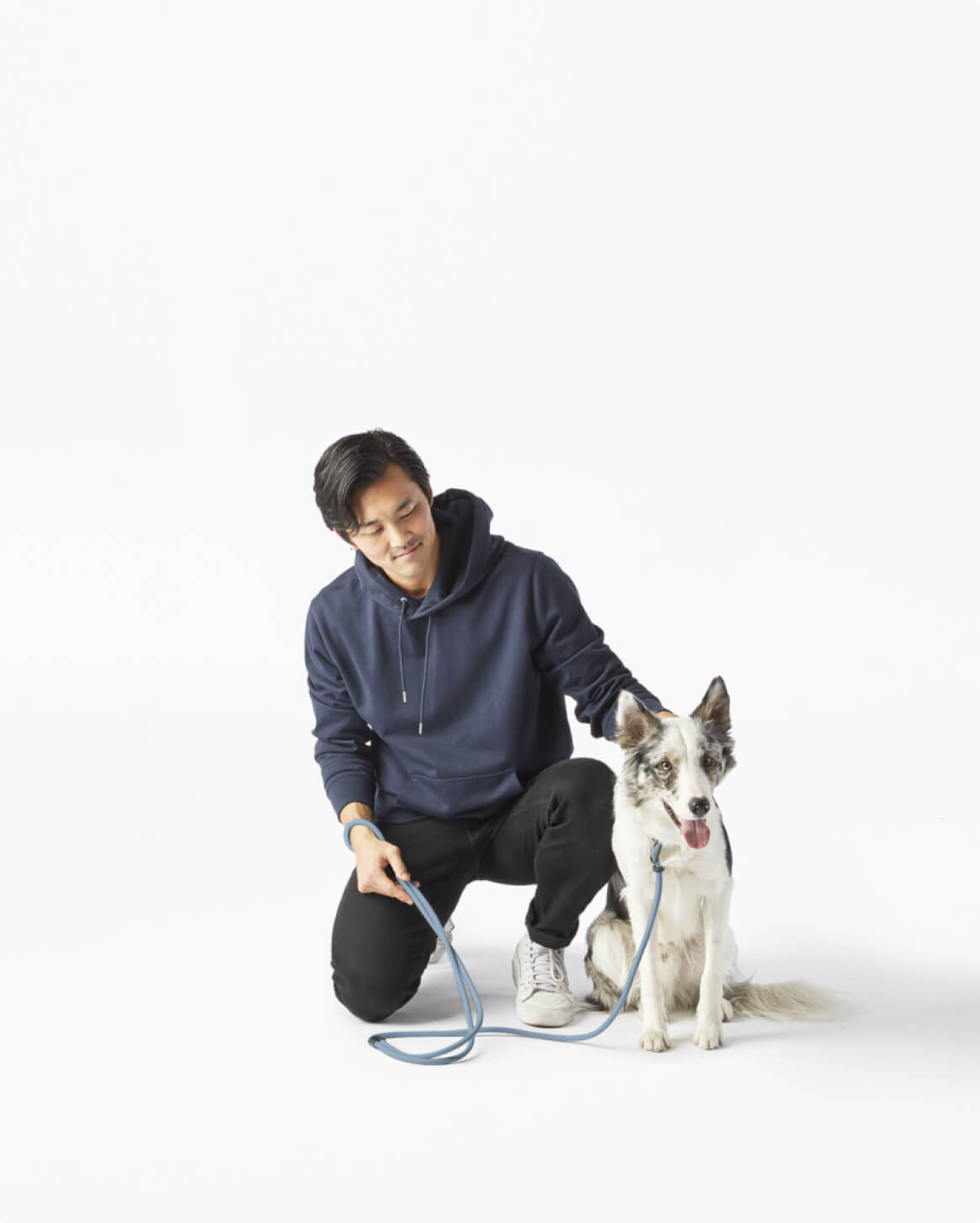 Dog Walking Leash – Hands-Free Slip Collar Style with Convertible Link (Multi-Color)