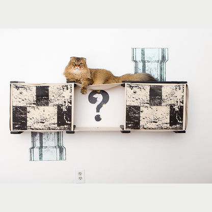Mario-inspired Cat Condo - Interactive Warp Pipe Climbing System