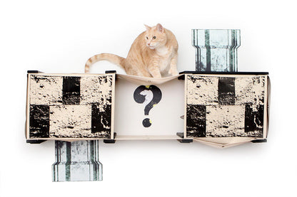 Mario-inspired Cat Condo - Interactive Warp Pipe Climbing System