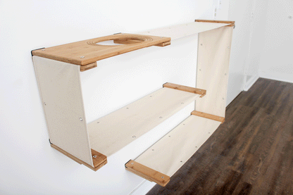 Cat Puzzle Wall System - 3-Tier Mental Stimulation Maze