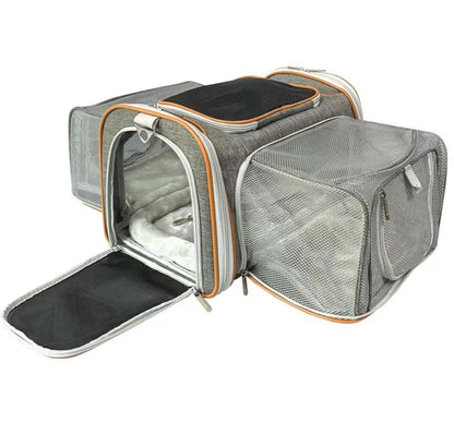 Airline Pet Carrier Soft-Sided Double Expandable (Platinum Series)