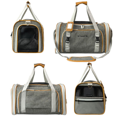 Airline Pet Carrier Soft-Sided Double Expandable (Platinum Series)