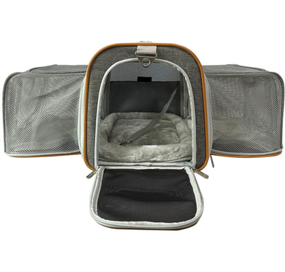 Airline Pet Carrier Soft-Sided Double Expandable (Platinum Series)