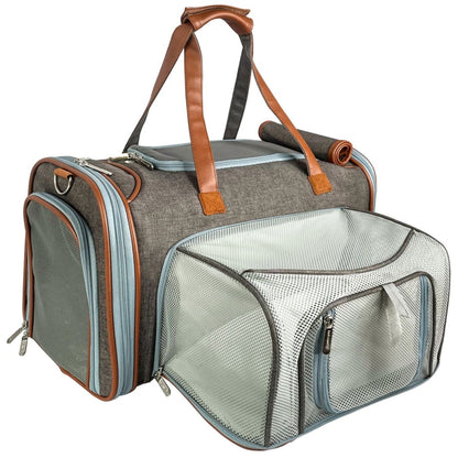 Airline Approved Expandable Pet Carrier – Standard Size, Soft-Sided Travel Tote