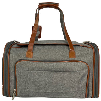 Double Expandable Airline Approved Pet Carrier – Standard Size, Soft-Sided