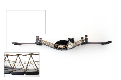 Double Cat Hammock Bridge - Suspension System with Climbing Platform