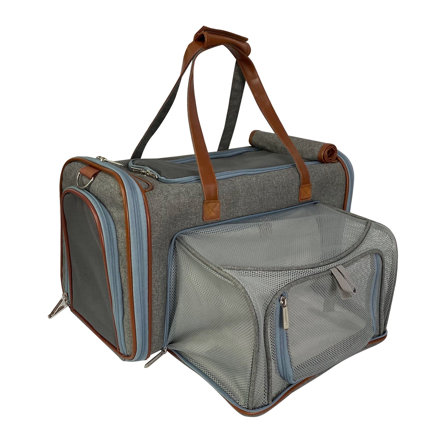 Double Expandable Airline Approved Pet Carrier – XL Size, Soft-Sided