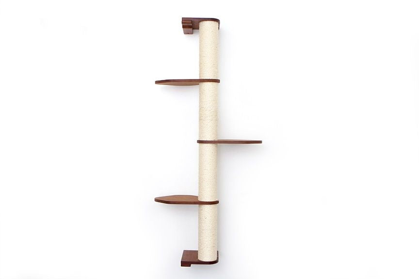 Wall Mounted Cat Scratching Pole with Sisal - Vertical Climbing Tower for Small Spaces