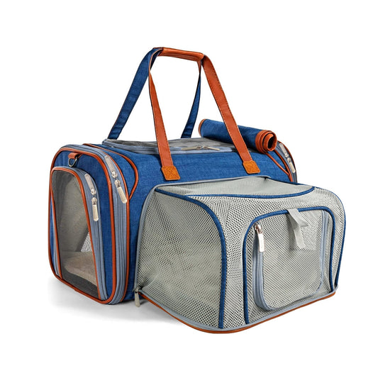 Airline Approved Expandable Pet Carrier – XL Size, Soft-Sided Travel Tote
